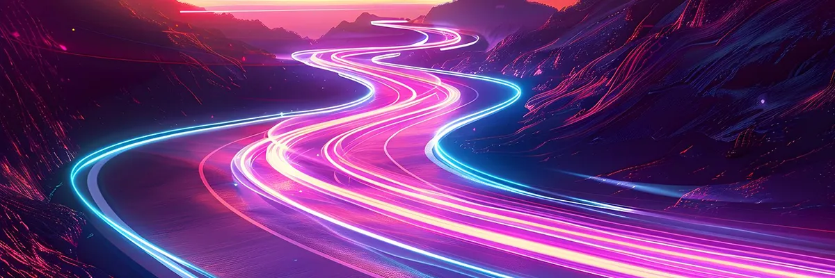 Weg in die Zukunft Abstrakte Darstellung eines Weges – symbolisiert Orientierung und den Weg in die Zukunft